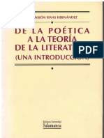 De La Poetica A La Teoria de La Literatu