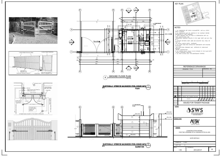 Electrically Operated Gate Plan | PDF | Building Technology ...