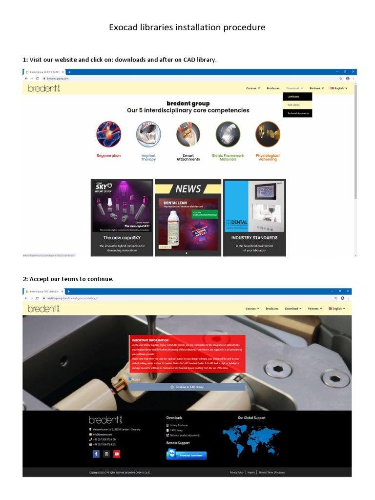 Exocad Library Installation Guide | PDF