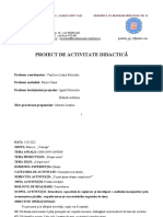 Proiect Didactic Iustina Muraru