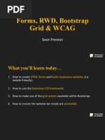 Week 3 - Forms, RWD, Bootstrap Grid & WCAG