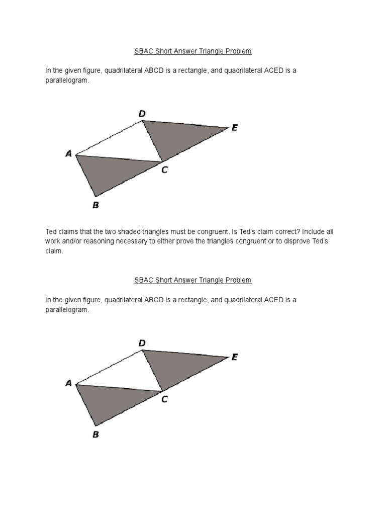 Congruence of Shaded Triangles Explained | PDF | Teaching Methods ...