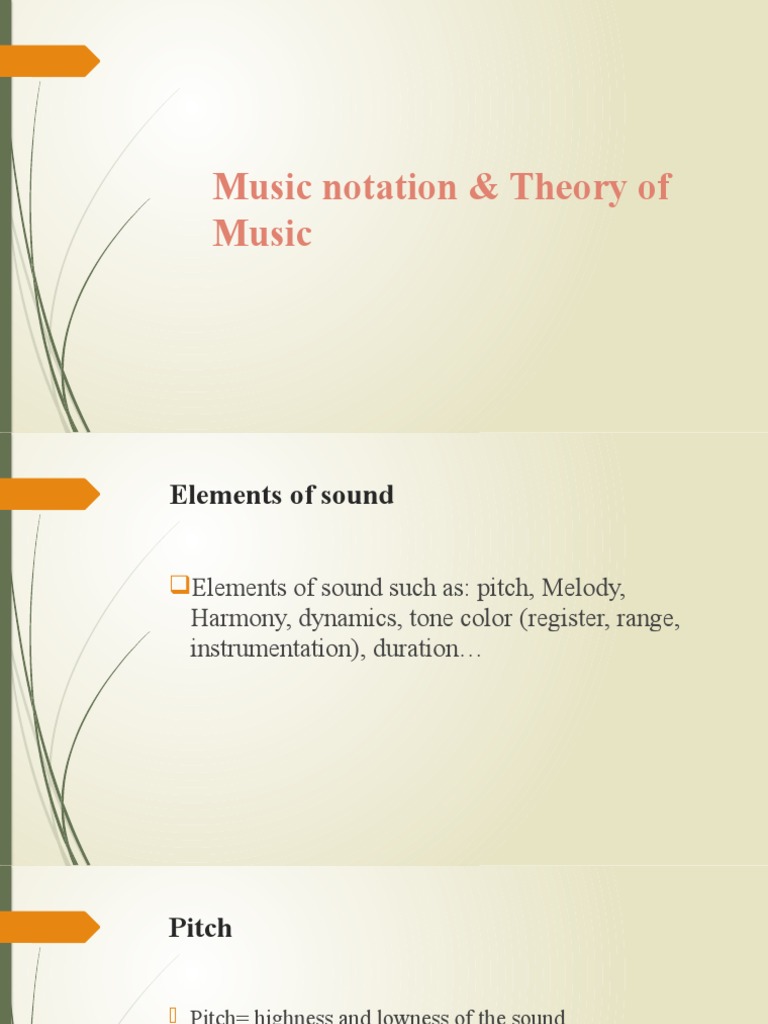 Music Notation and Theory Essentials | PDF | Tempo | Scale (Music)
