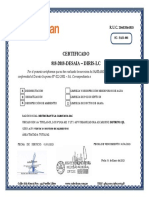 Certificado X Fumigacion La Caravana Sac