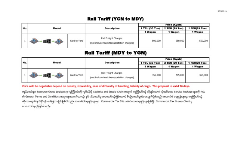 4.rail Tariff PDF