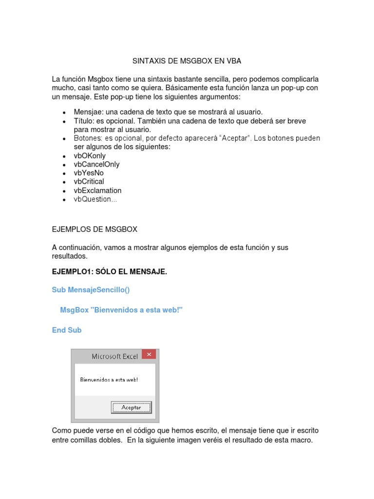 Msgbox Visual Basic Example Programs In C