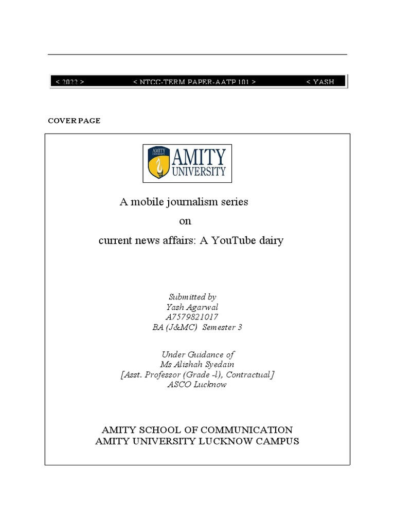 Cover Page | PDF | Social Media | Popular Culture & Media Studies