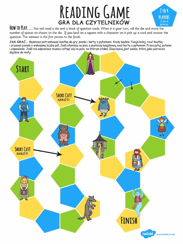 PO T L 2211 Reading Comprehension Board Game Polish Tanslation PDF