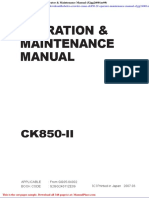 Kobelco Crawler Crane Ck850 2f Operator Maintenance Manual S2gg24001ze09
