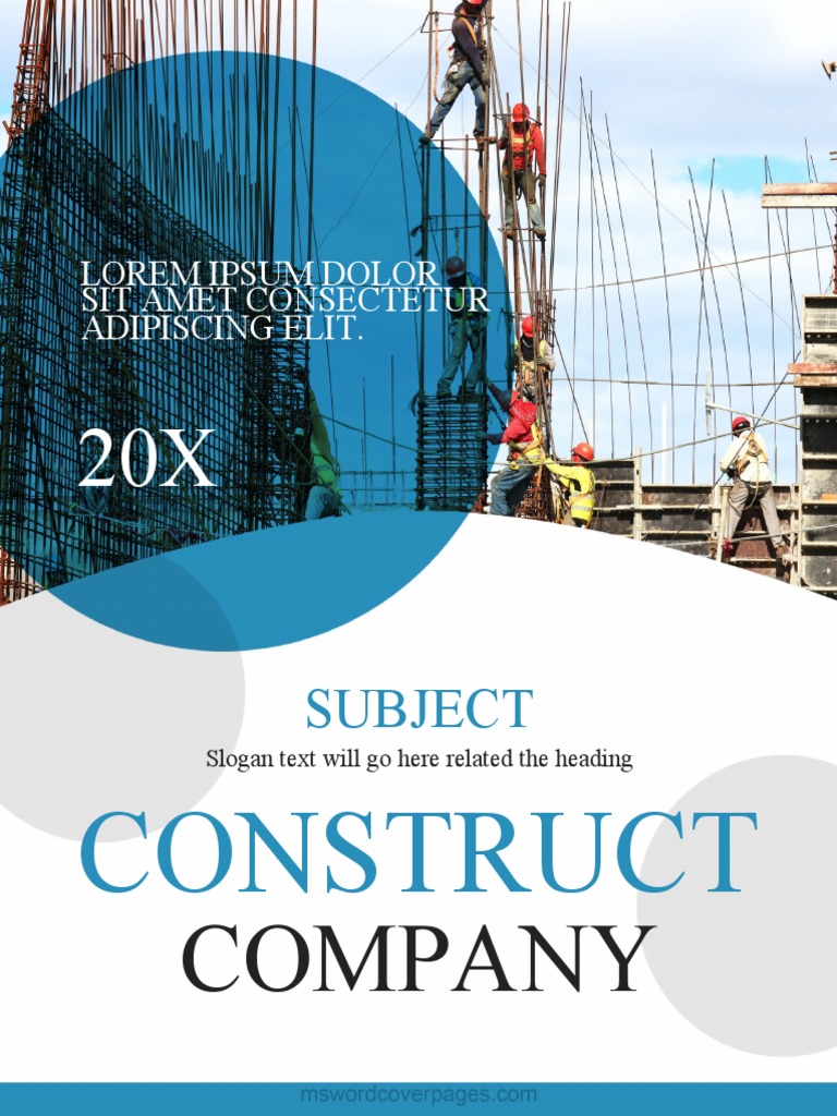 Construction Company Profile Cover Page 4 | PDF