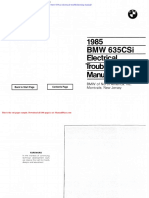1985 BMW 635csi Electrical Troubleshooting Manual