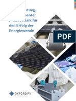Oxford PV - Die Bedeutung Hocheffizienter Photovoltaik Für Den Erfolg Der Energiewende - 1