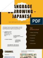 Stefano Piantino - Diffusion Studies - Language Borrowing in Japanese