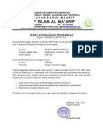 Surat Keterangan Pindah