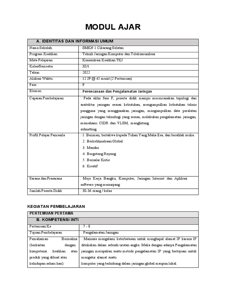 Pemahaman Fungsi CIDR dalam Jaringan | PDF | Komputer | Teknologi ...