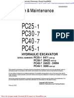 Komatsu Pc25 1 Pc30 7 Pc40 7 Pc45 1 Operation Maintenance Manual Seam006600