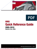 Hino Truck 2005 2010 Quick Reference Guide