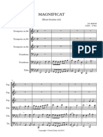 (3trp2trb+tuba) Bach - Magnificat - Sicut Locutus Est - Full Score