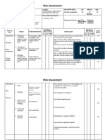 Risk Assessment Form - Completed