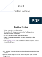 Unit I - Problemsolving - Intro