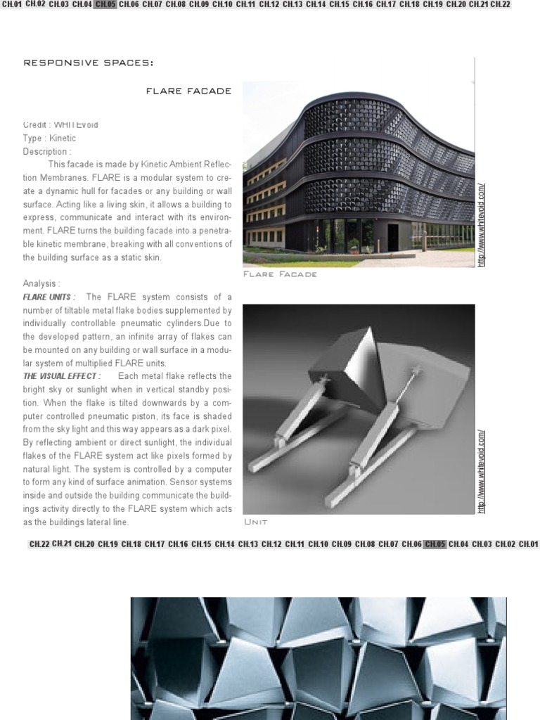 Kinetic Flare Facade System | PDF | Technology & Engineering