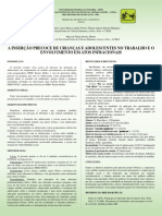 Banner - A INSERÇÃO PRECOCE DE CRIANÇAS E ADOLESCENTES NO TRABALHO E OS ATOS INFRACIONAIS