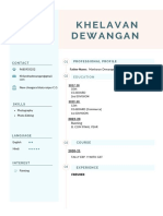 Blue and Pink Modern Graphic Designer Resume