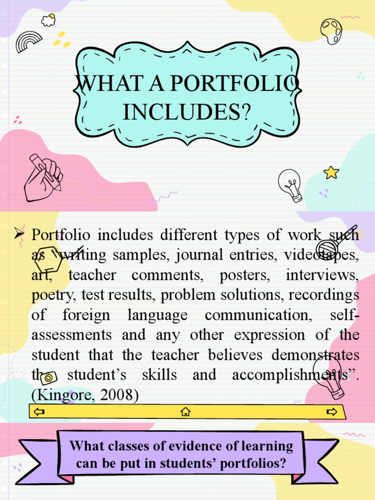 What A Portfolio Includes | PDF