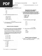 DRILL New SAT Math Fake Passport To Advanced With SOLUTIONS Part 1