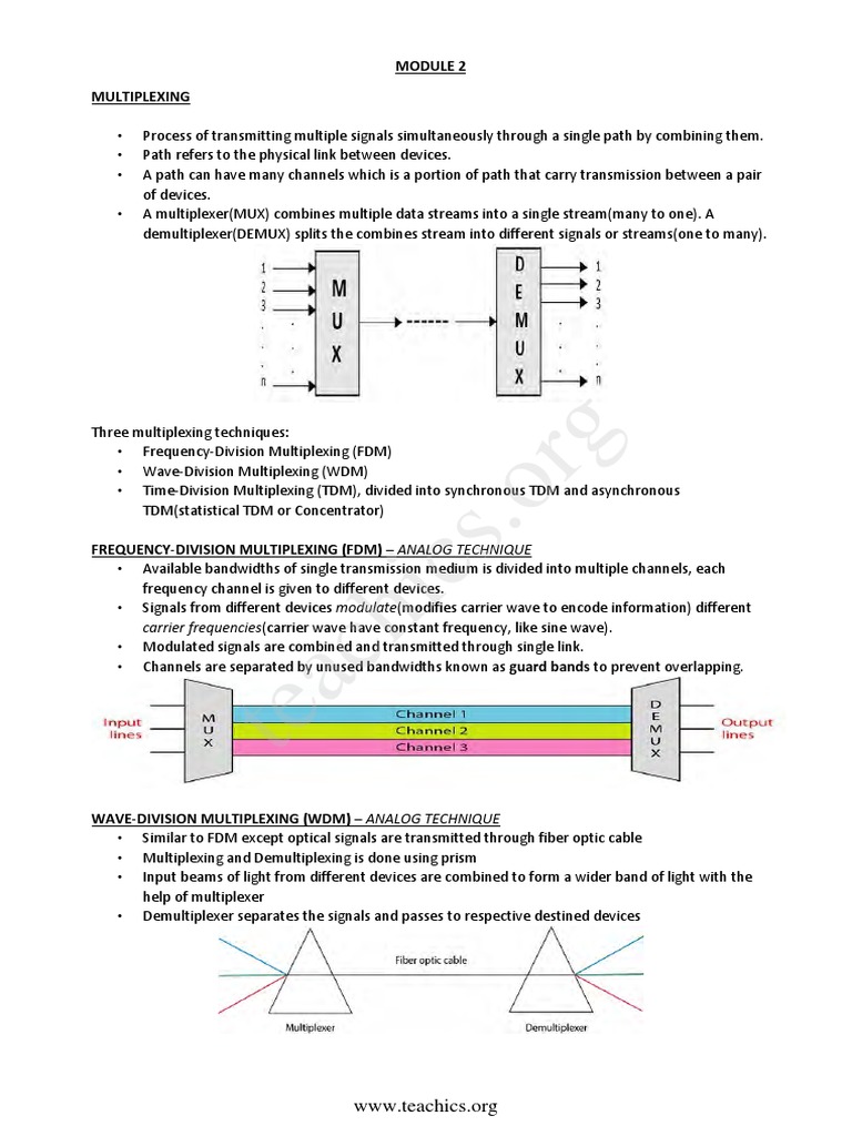 Understanding Multiplexing Techniques | PDF | Multiplexing | Cellular ...