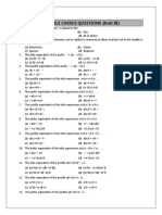 Multile Choice Questions - Unit - 3