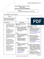 Science Rubrics 4-5 T2 Y2 (2016-2017) - 13 Sept 2016