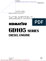 Komatsu Engine 6d105 Series Workshop Manuals