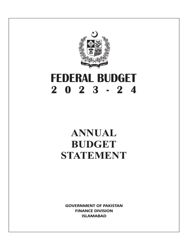 Annual Budget Statement 2023 24 PDF Taxes Revenue