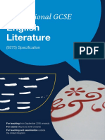 Oxfordaqa International Gcse English Literature Specification