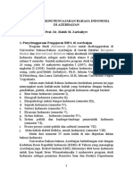 Kondisi Terkini Pengajaran BI Di Azerbaijan