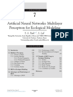 Chapter 7 - Artificial Neural Networks Multilay - 2016 - Developments in Enviro