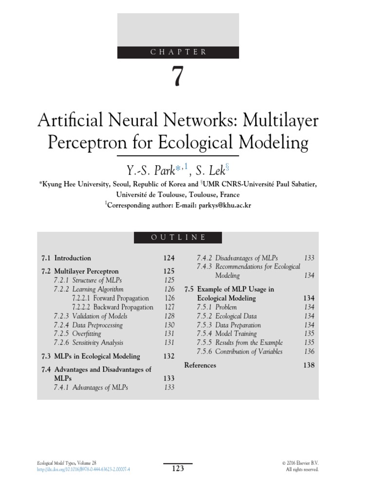 Chapter 7 - Artificial Neural Networks Multilay - 2016 - Developments ...