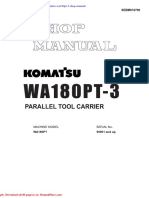 Komatsu Wheel Loaders Wa180pt 3 Shop Manual