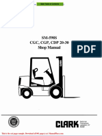 Clark SM 598s Service Manual