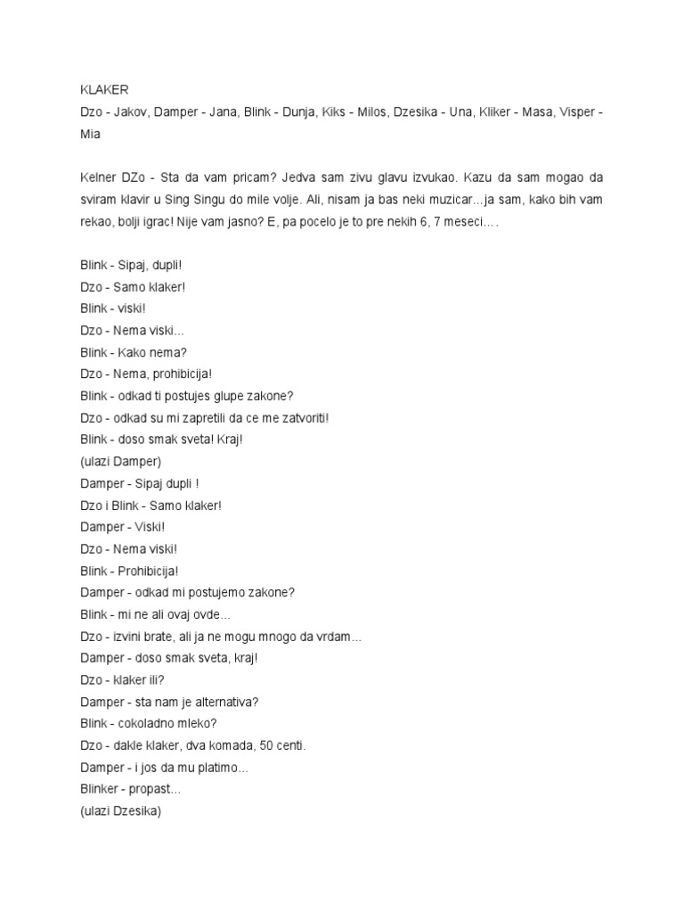 KLAKER | PDF