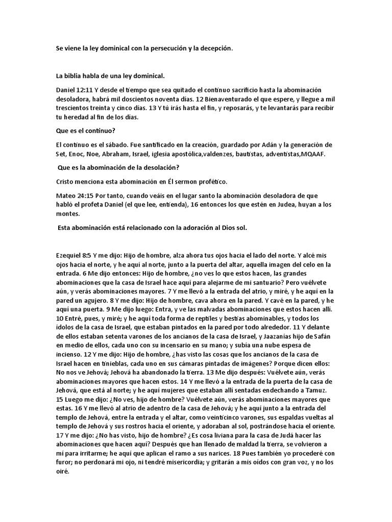 La Ley Dominical Pdf