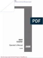 Case Crawler Dozer 850h Operators Manual