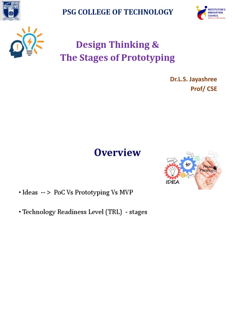 Unit 3 - Prototyping IoT Projects - Stages of Prototyping With TRL ...
