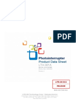 Photointerrupter: Product Data Sheet