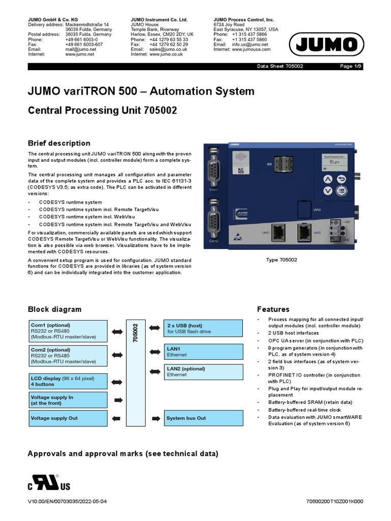 Central Processing Unit 705002 | PDF