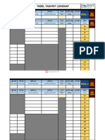 Tabel Tashrif Lengkap