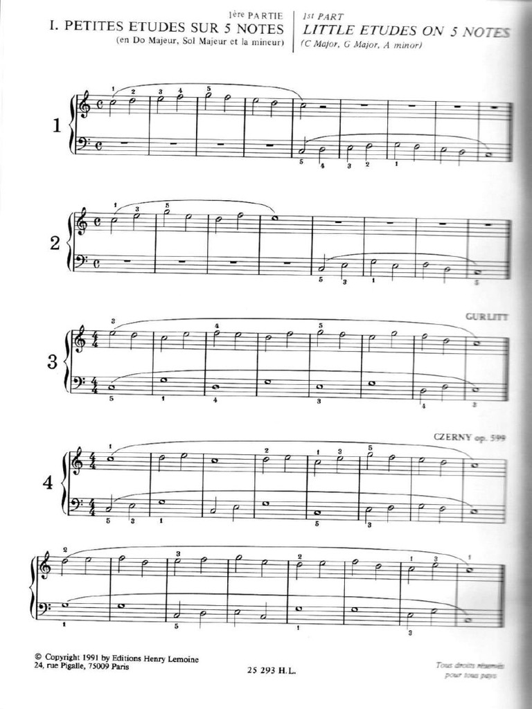 101 Premieres Etude PDF Musical Compositions