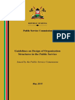 Guidelines On Design of Organisational Structures in The Public Service 1