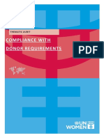 UN Women Audit Report 2020 009 Compliance With Donor Requirements en